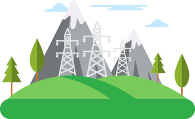 Electricity generation source types. Geothermal and battery storage. Natural renewable pollution power plants station resources.