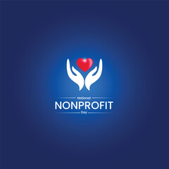 National Nonprofit Day. Nonprofit day creative concept. 