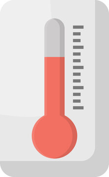 Temperature Scale Symbol, Instrument Logo, Warm Coldthermometer.