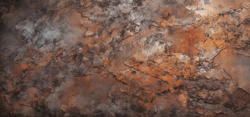 Grunge Metal Texture, Rusted Steel Wall background. Generative AI