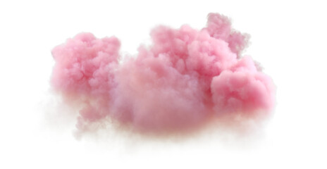 Dim clouds romantic dusk weather on transparent backgrounds 3d rendering png