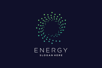 Fototapeta na wymiar Energy logo design with creative abstract idea