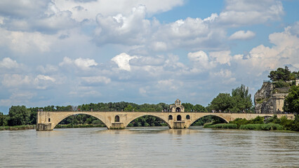 Avignon from Rhône river.