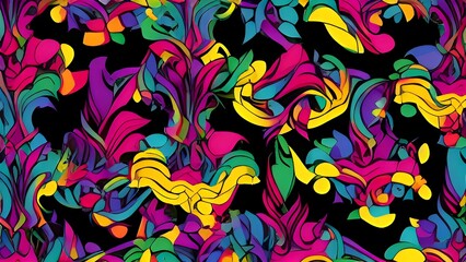 abstract colorful background with butterflies