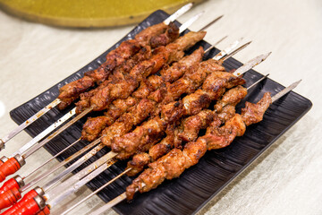 A delicious Chinese Xinjiang dish, kebabs