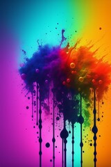 abstract splashes background