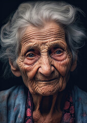 Elderly Woman Portrait-Generative AI