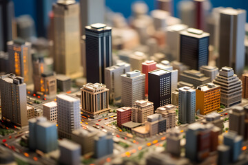 Architectural Model of Urban Miniature - Generative AI