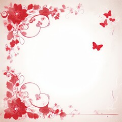 Fototapeta premium Illustrations for valentine cards or other design aids mockup And it makes it easier for designers to work