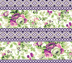Textile and digital seamless pattern design 