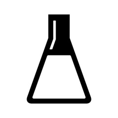 Test tube icon vector. Flask illustration sign. Chemistry symbol. Reagent logo.