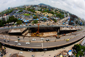 Eastern Express Highway, Amar Mahal flyover repairs, Mumbai, Maharashtra, India