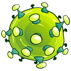 Green H.I.V aids Virus Bacteria Microorganism 