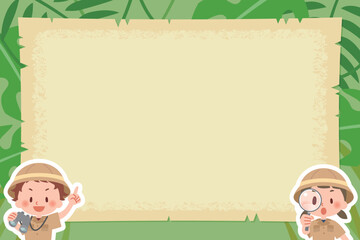 探検隊の少年少女　フレーム