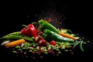 commercial realistic photo of a fresh vegetables Food Photography AI Generated