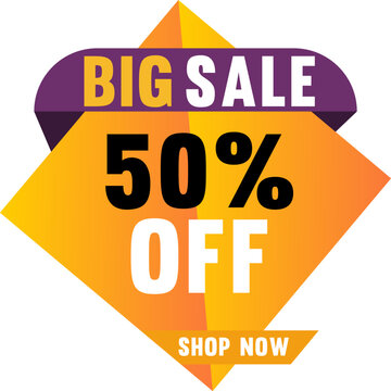 Big sale discount banner promotion Up to 50 percent off weekend sale promotion