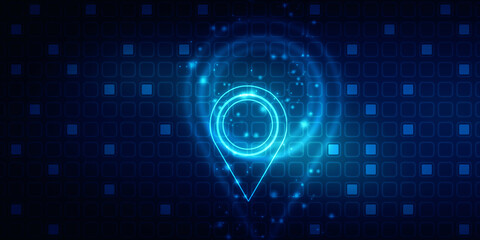 2d rendering illustration map pointer