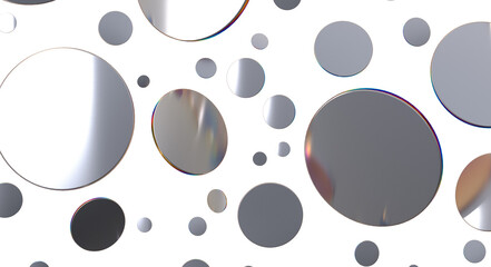 confetti - Silver Holographic PNG