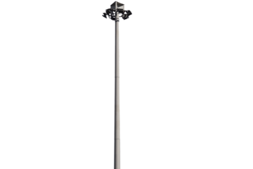 close up of street light pole isolated transparent background png