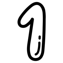 one line icon style