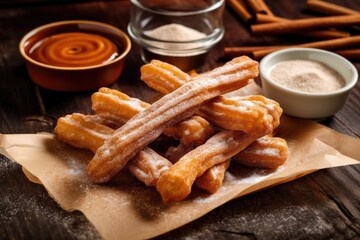 stock photo of A churro is a type of fried dough Food Photography AI Generated