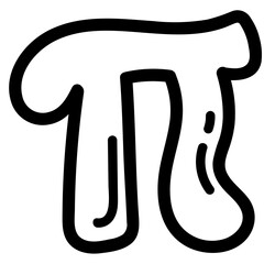pi line icon style