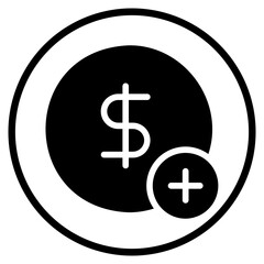money glyph icon