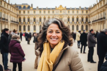 Fototapeta premium Portrait of a woman in Paris, France