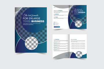 Corporate Business Bi Fold Brochure Design