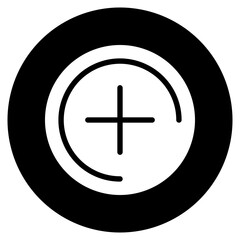 Fototapeta premium plus sign glyph icon