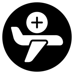 Obraz premium travel glyph icon