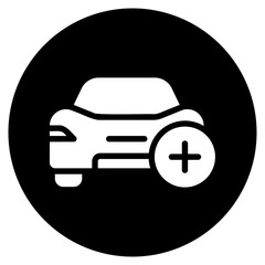 sport car glyph icon