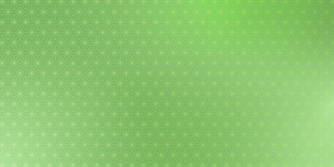 麻の葉模様 グリーンの背景イラスト