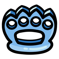 kunckle filled outline icon style