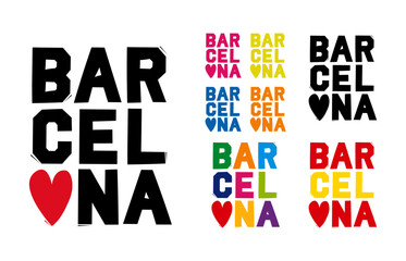  Vector Logos showcasing the Heart and Soul of the City Barcelona