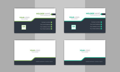 Fototapeta na wymiar Creative unique, Modern and Corporate business visiting card design template ideas for personal identity stock illustration