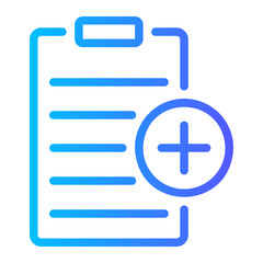 clipboard gradient icon