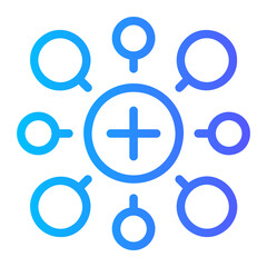 Obraz premium connection gradient icon
