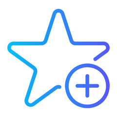 Fototapeta premium favorite gradient icon