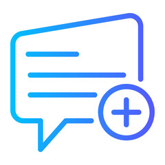 Obraz premium dialogue gradient icon