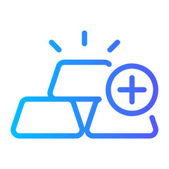 Fototapeta premium gold gradient icon