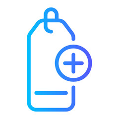 Fototapeta premium price tag gradient icon