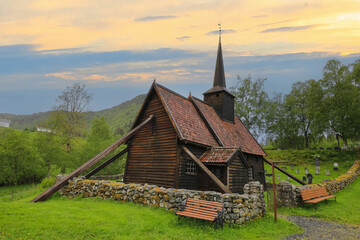 Fototapeta na wymiar Roedven Stave Church, Norway