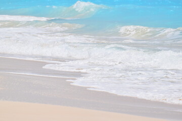  gradient blue sea, waves, and sands on the North coast of Egypt