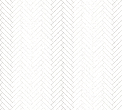 Light herringbone wallpaper, floor, kitchen vector seamless tile pattern. Simple scandinavian ceramic zigzag print banner