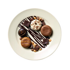 chocolate and nuts created with Generative AI