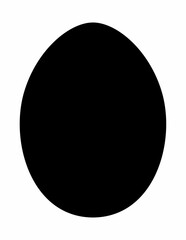 Egg dark silhouette