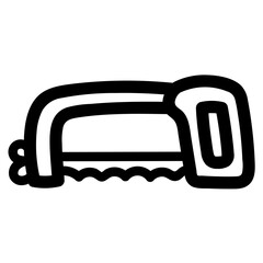 hacksaw line icon style