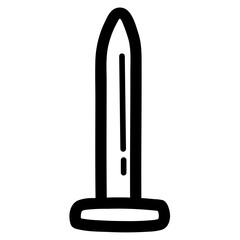 nail line icon style