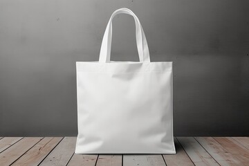 Mockup of Blank white tote bag ,Generative AI